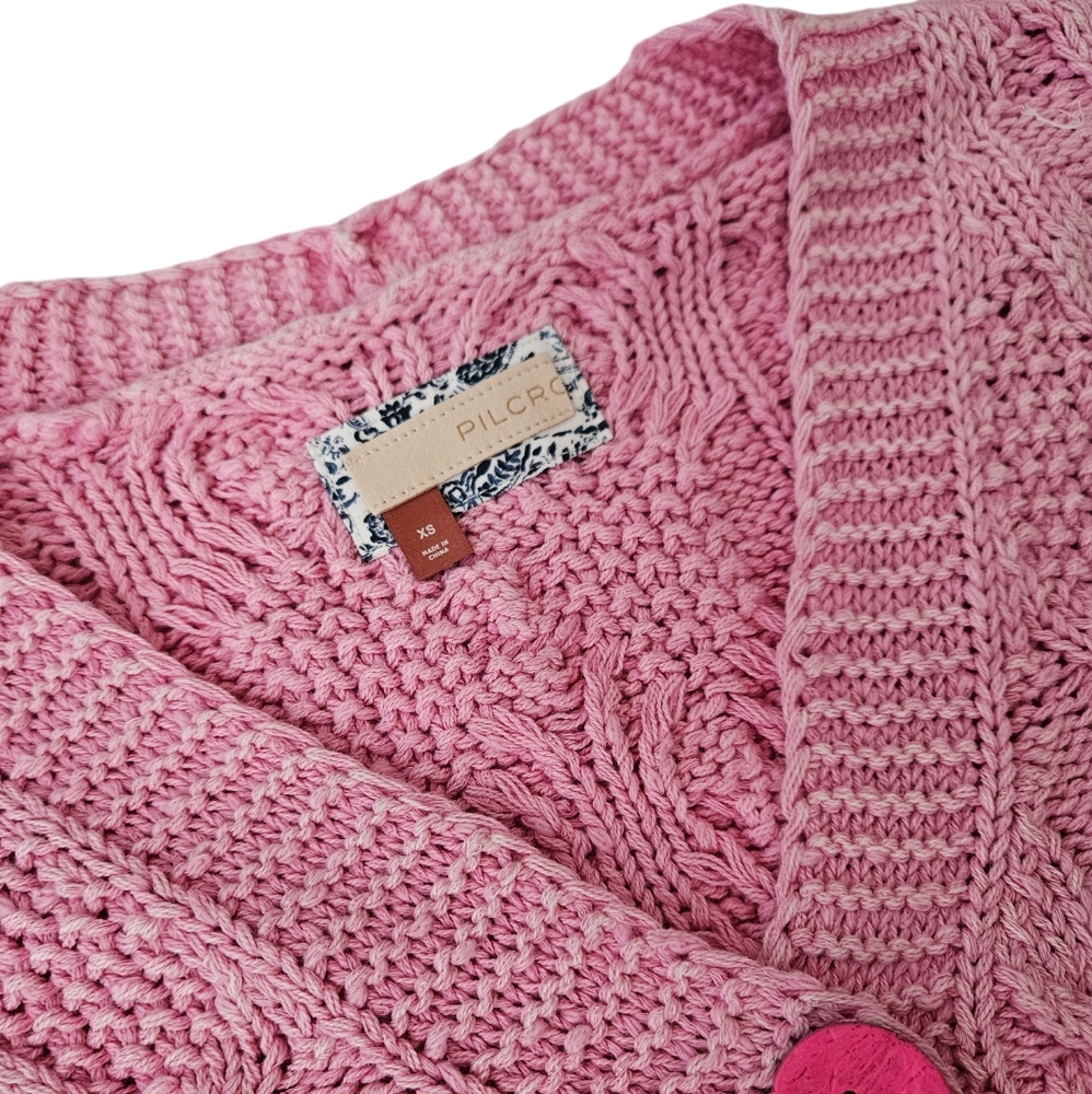 Anthropologie Pilcro Cable Knit Cardigan Sweater - Picture 3 of 8